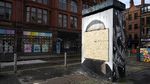 Mural George Floyd Dirusak dan Ditutup Papan Kayu