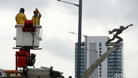 Penyebab matinya lampu PJU karena faktor cuaca hujan yang turun deras mengguyur wilayah Jakarta dan sekitarnya.