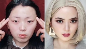 Mereka mampu mendandani wajah yang membuat orang pangling. Foto: instagram.com/asian.makeup_/