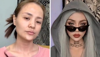 Berkat kemampuan make-up, para content creator mampu menampilkan transformasi yang begitu keren. Foto: instagram.com/asian.makeup_/