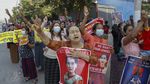 Aung San Suu Kyi Disidang, Demonstran Serukan Aksi Protes Lebih Besar