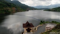 Begini penampakan terkini Bendungan Tapin di Kalimantan Selatan.