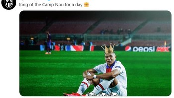 Di leg pertama 16 besar ini, Kylian Mbappe tampil sempurna dengan hattrick-nya. Foto: Istimewa