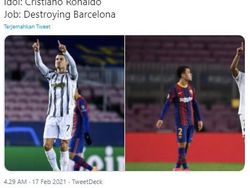 Meme Barca Digilas PSG, Mbappe Bikin KO Messi
