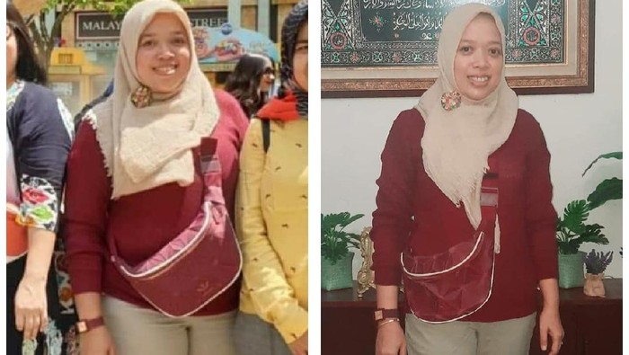 Diet Ayi Yuliani Perbandingan tubuh Ayi Yuliani sebelum dan sesudah diet