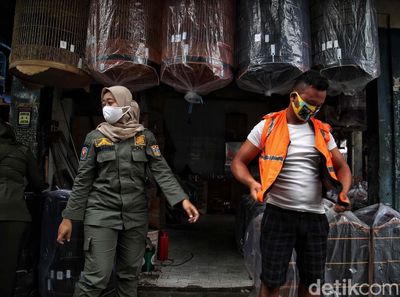 Giliran Pasar Burung yang Jadi Sasaran Sidak PPKM Mikro