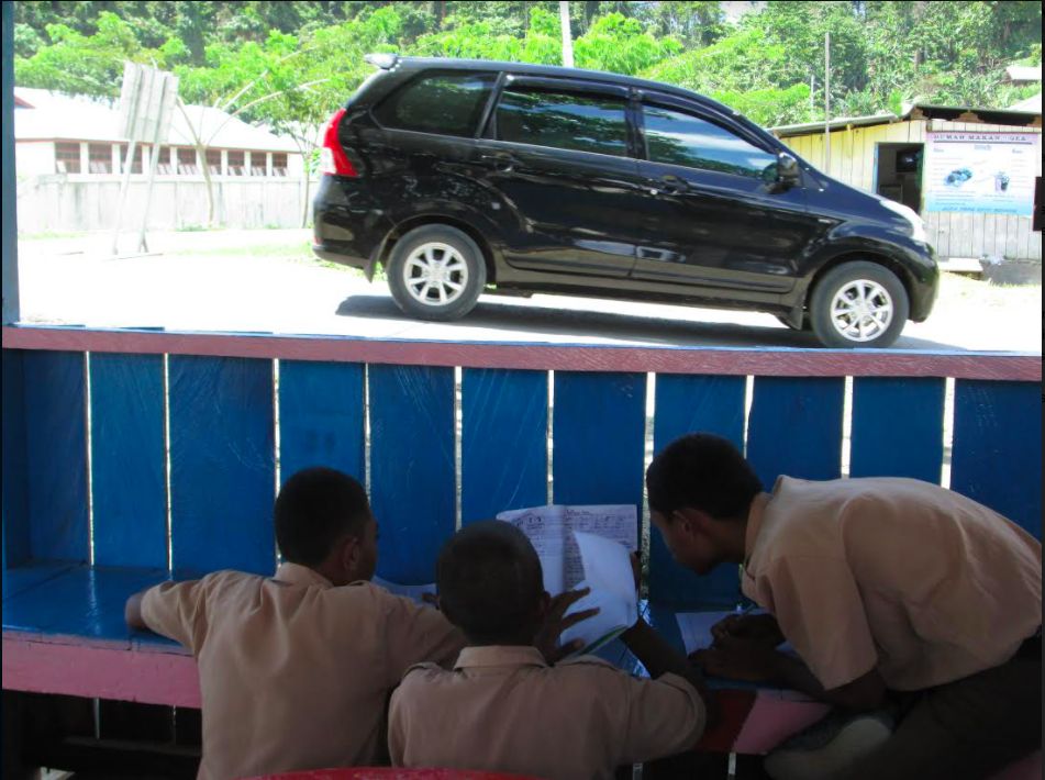 Ilustrasi mobil di Raja Ampat Papua
