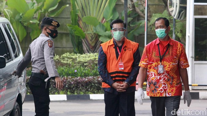 Tersangka Anggota Unit Layanan Pengadaan BAKAMLA Juli Amar Ma'ruf kembali diperiksa KPK soal pengadaan BCSS pada 2016.