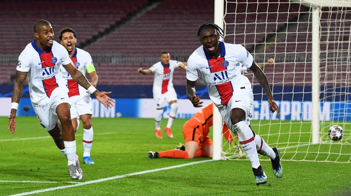 Moise Kean tak akan melupakan momen saat Paris Saint-Germain melibas Barcelona. (Foto: Getty Images/David Ramos)