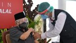 Potret Momen Wapres Maruf Amin Divaksinasi COVID-19