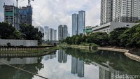 Seperti terlihat di Kawasan Sudirman-Thamrin dan Tanah Kusir, Kamis (18/2/2021).