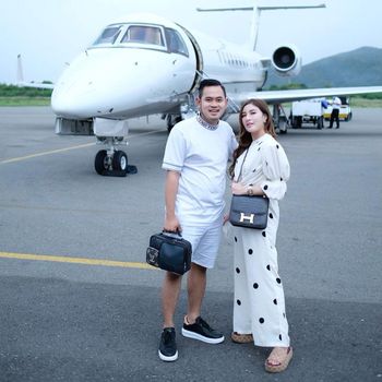 Pasangan crazy rich Malang, Gilang Widya Pramana dan Shandy Purnamasari.