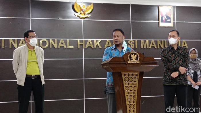Jumpa pers Komnas HAM terkait Ustadz Maaher (Wilda/detikcom)
