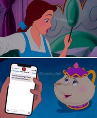 Karakter disney pakai gadget