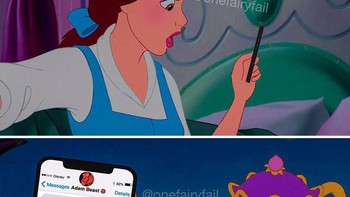 Belle pakai iMessage. Foto: instagram.com/onefairyfail/