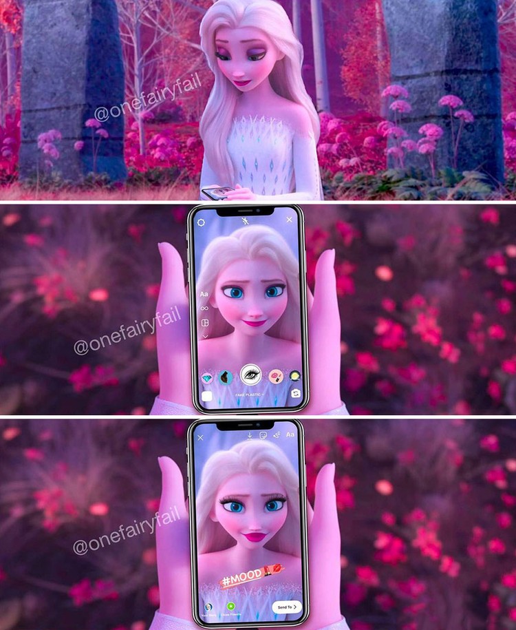 Karakter Disney pakai gadget Karakter disney pakai gadget