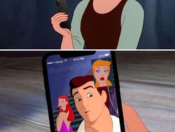 Ketika Karakter Disney Pakai Gadget Modern