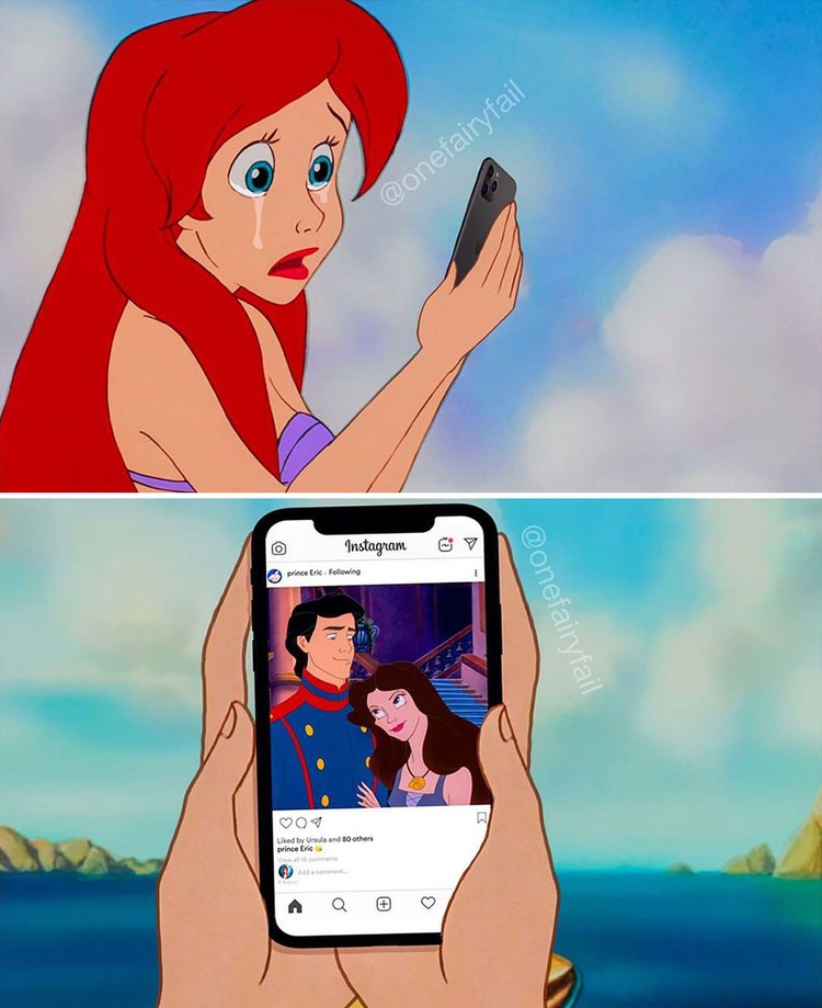 Karakter Disney pakai gadget Karakter disney pakai gadget