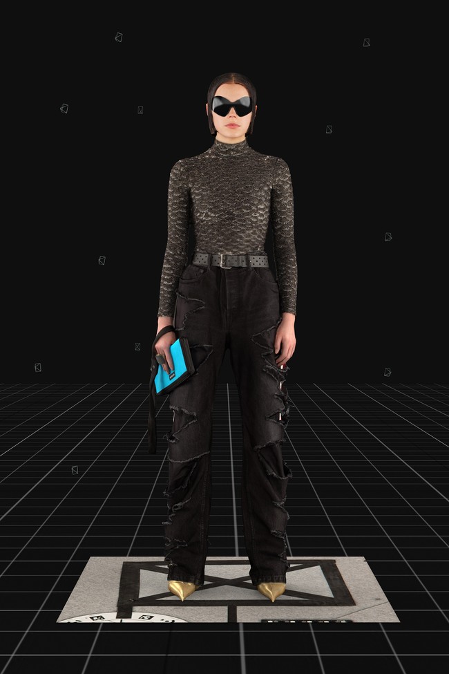 Koleksi terbaru Balenciaga untuk musim gugur 2021 yang ditampilkan melalui video game berjudul Afterworld: The Age of Tomorow.  Foto: dok. Balenciaga.
