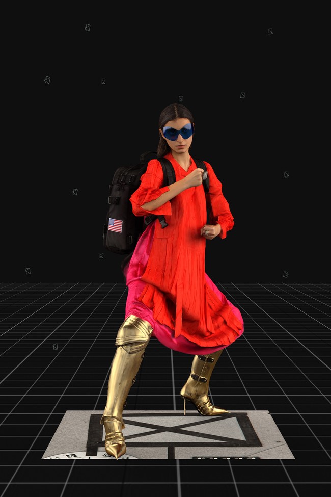 Koleksi terbaru Balenciaga untuk musim gugur 2021 yang ditampilkan melalui video game berjudul Afterworld: The Age of Tomorow.  Foto: dok. Balenciaga.