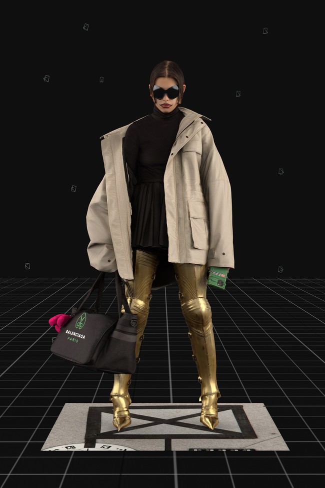 Koleksi terbaru Balenciaga untuk musim gugur 2021 yang ditampilkan melalui video game berjudul Afterworld: The Age of Tomorow. Foto: dok. Balenciaga.