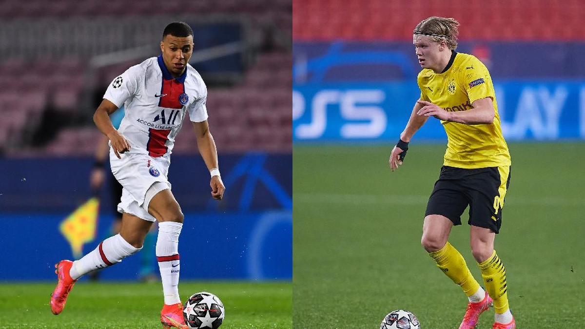 Kylian Mbappe dan Erling Haaland diproyeksikan jadi penerus dominasi Lionel Messi-Cristiano Ronaldo. (Foto: Getty Images)