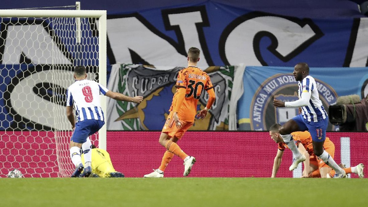 Juventus kalah 1-2 di markas Porto di leg pertama babak 16 besar Liga Champions (Foto: AP/Luis Vieira)