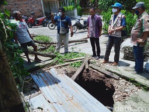 Amblesnya Belasan Sumur bak Ditelan Bumi di Klaten