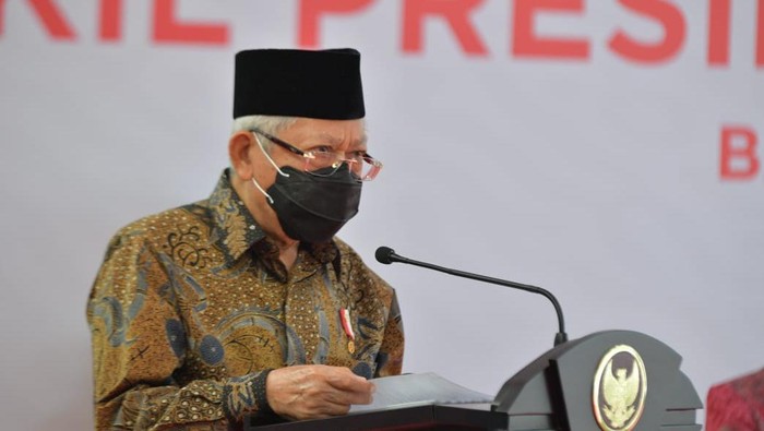 Wakil Presiden Maruf Amin di Balai Rehabilitasi Pangudi Luhur Bekasi