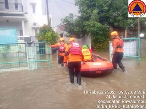 Update Banjir Bekasi Hari Ini: 37 Titik Surut, 22 Masih Tergenang