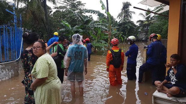 Banjir di Cipinang Melayu Jaktim (Foto: Fathan/detikcom)