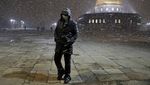 Potret Kompleks Al Aqsa yang Diselimuti Salju