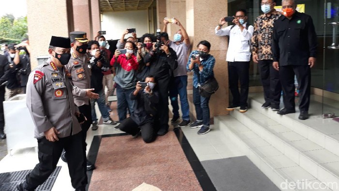 Kapolri Jenderal Listyo Sigit Prabowo silaturahmi ke kantor PP Muhammadiyah di Yogyakarta, Jumat (19/2/2021)