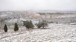 Potret Kompleks Al Aqsa yang Diselimuti Salju