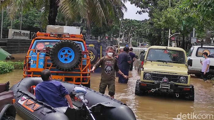 Banjir di kawasan Kemang Jaksel