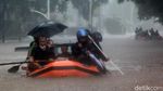 Diguyur Hujan Deras, Jalan Kemang Raya Banjir