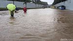 Bak Sungai, Begini Penampakan Banjir di Tol JORR TB Simatupang