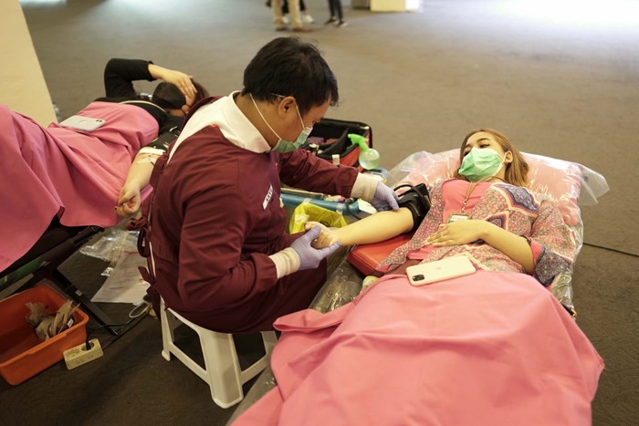 Donor darah Metland bekerja sama dengan PMK Kota Bekasi