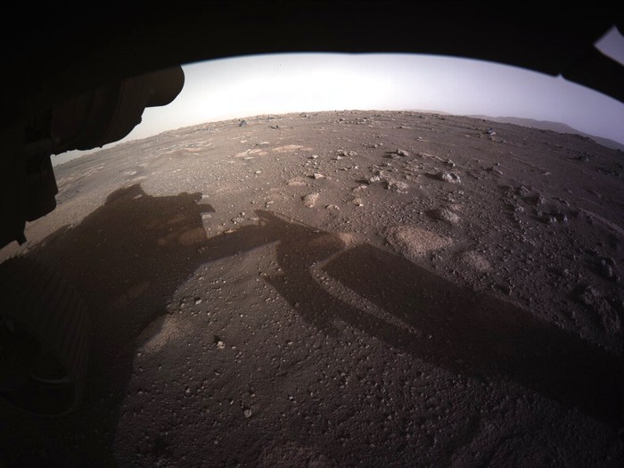 Foto Pendaratan Perseverance di Mars