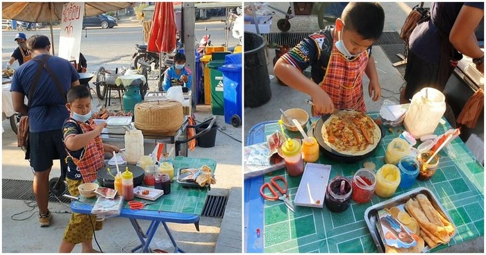 Berbekal Resep dari YouTube, Bocah 9 Tahun Jualan Crepes Demi Keluarga