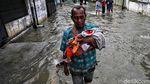 Banjir Rendam Permukiman di Kapuk Muara