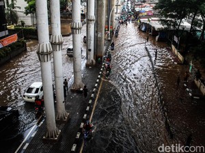 Anak Buah Anies Jawab Anggapan Hujan Sedikit Jakarta Tergenang