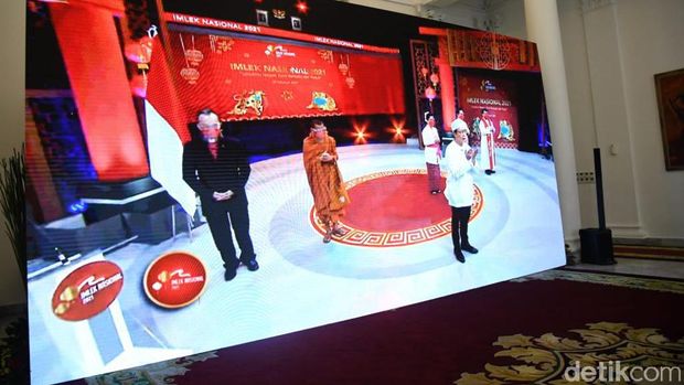 Presiden Jokowi di Perayaan Imlek Nasional 2021