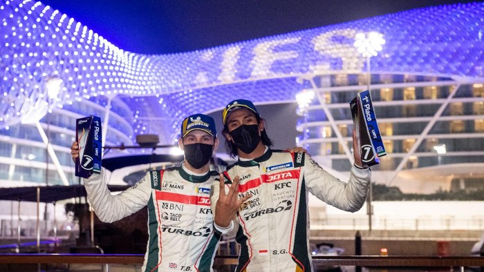 Sean Gelael menangi seri ketiga Asian Le Mans Series di Yas Marina, Abu Dhabi, Jumat (19/2/2021) malam WIB