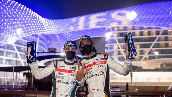 Sean Gelael Sean Gelael menangi seri ketiga Asian Le Mans Series di Yas Marina, Abu Dhabi, Jumat (19/2/2021) malam WIB