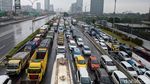 Tol JORR Macet Akibat Banjir
