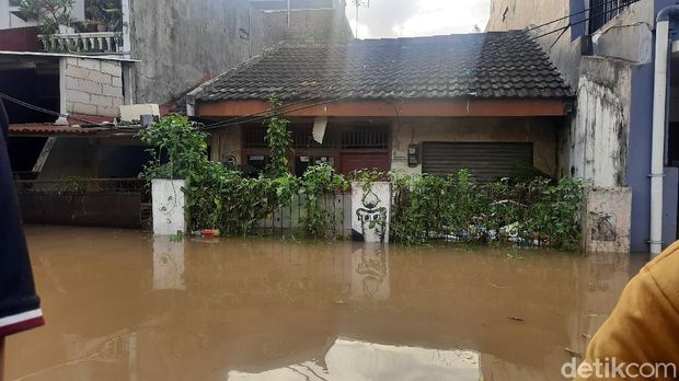 Banjir di Pondok Gede Permai (Fathan/detikcom)