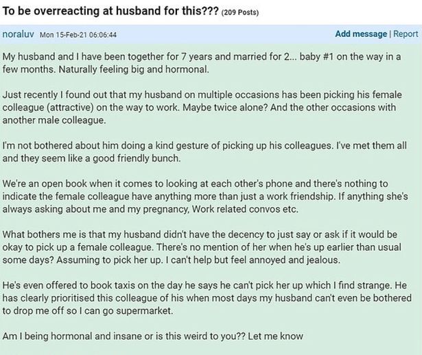 Unggahan curhatan sang wanita di internet