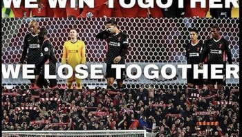 Tapi fans ini mengingatkan apapun yang terjadi, Liverpool harus tetap didukung selamanya. Foto: Twitter