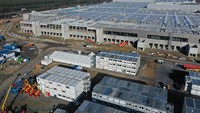 Gigafactory Berlin-Brandenburg disebut akan menjadi pabrik produksi kendaraan listrik bervolume tinggi paling canggih di dunia. Getty Images/Sean Gallup